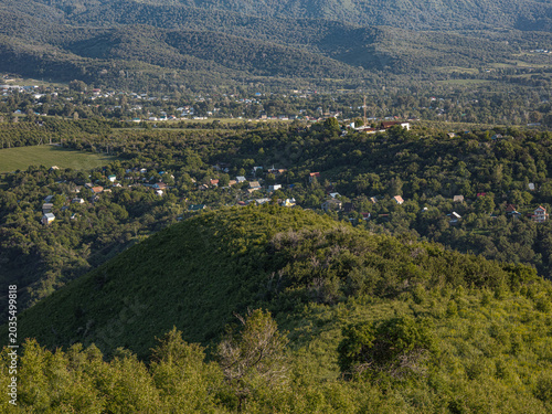 Landscape Kazachstan, mountain, trees, forest, green, hause, alps, clubs, 