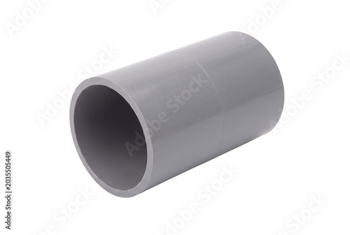 Grey PVC Pipe Coupling Straight Connector
