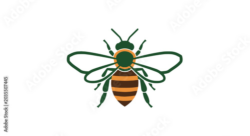Tableau sur toile Detailed illustration of a bee.
