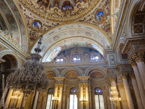 Fotografie Dolmabahce Palace medieval Islamic Architecture n Istanbul Turkey