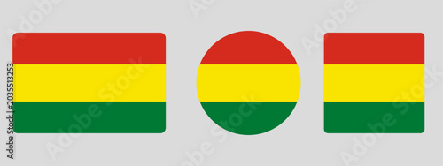 Foto Bolivia flag set