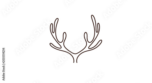 Obraz na płótnie Antler Deer Horns Animal Symbol.