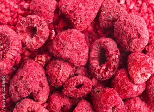Photos sublimated raspberry background