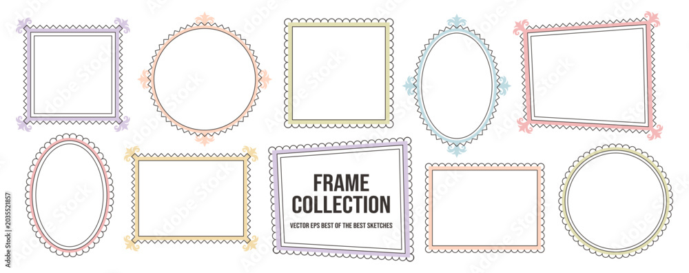Obraz premium Painting frame beauty and gothic picture mirror with ornate oval vintage.