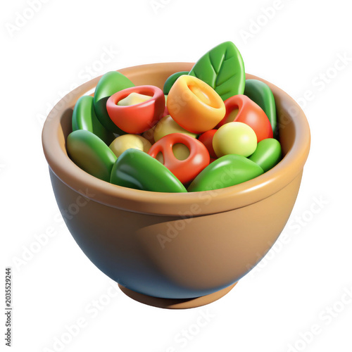 Fresh mixed fruit salad in wooden bowl, healthy snack