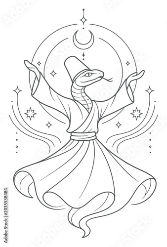 Whimsical Dancer Under Moonlight.