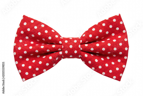 Photos Classic Red Polka Dot Bow Tie Accessory