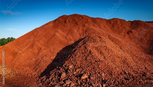 Bauxite Ore Material Raw Aluminum Source In A Pile