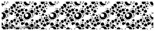 Fotografi Circular bubble shapes and craters arranged in an organic abstract pattern