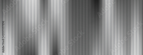 Abstract silver metallic ribbed plastic gradient background