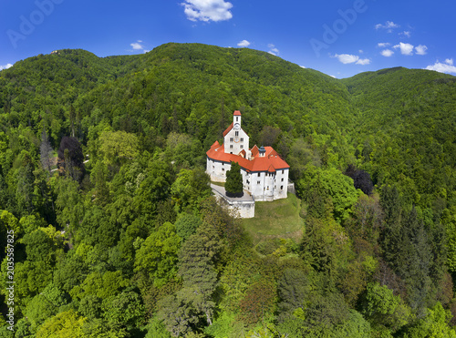 Pisece Castle (Pišece Castle) stands on a hill northwest of the village Pisece in Bizeljsko Hills, in the Municipality of Brezice in the south-eastern Slovenia.