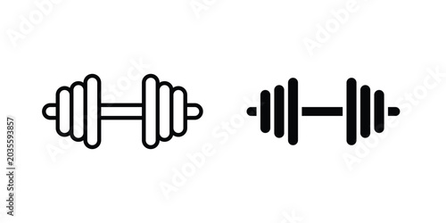 Cuadro en lienzo Barbell icon
