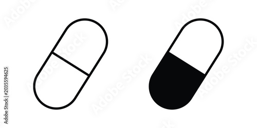Bild auf Leinwand Capsule icon