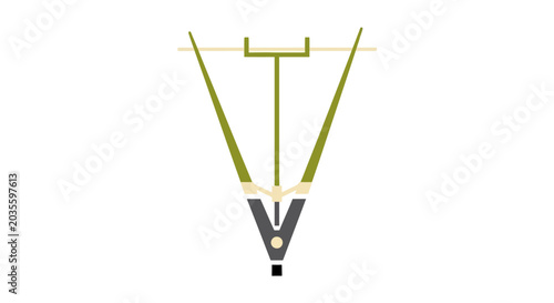 Minimal Technical Tool Vector Illustration