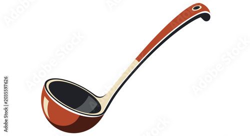 Soup Ladle Vector Illustration