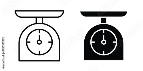 Tableau sur toile Kitchen scales icon