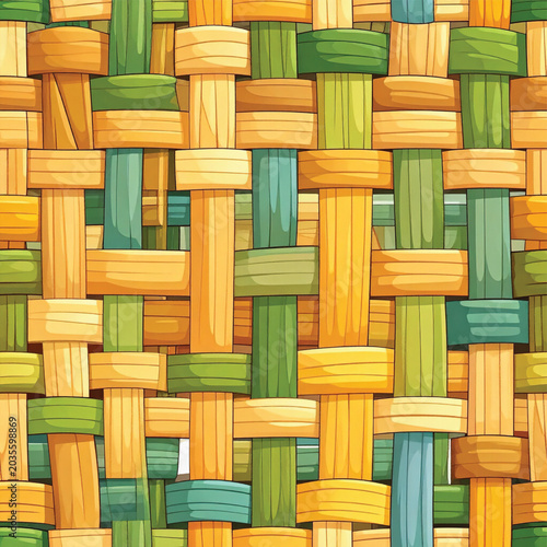 Closeup of woven fabric texture.
