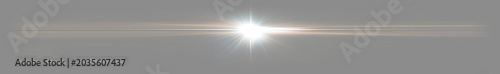Bright White Lens Flare Overlay with Central Light Burst