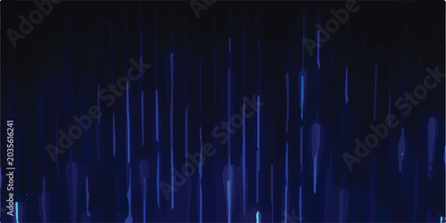 Abstract blue glowing vertical lines moving up on dark background digital data stream high tech sound wave data flow modern background abstract vertical technology futuristic