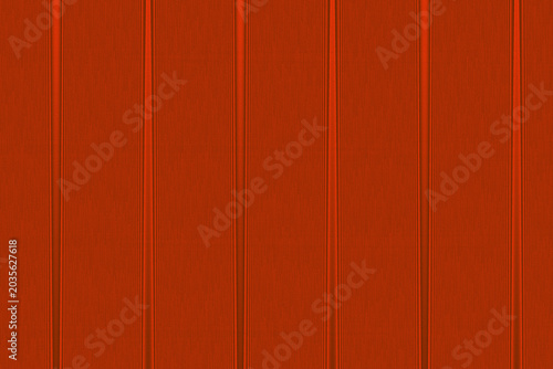 Obraz na plátně Vibrant rustic orange wooden planks arranged in a vertical pattern featuring det