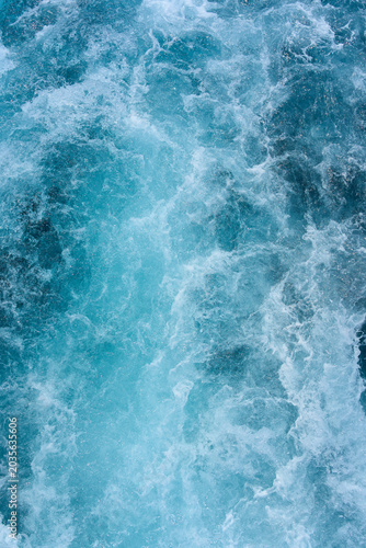 Aerial view of the sea wave
