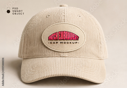 Patch Embroidery Cap Mockup