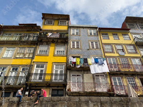 Laundry Hanging Outside Homes in Portugal