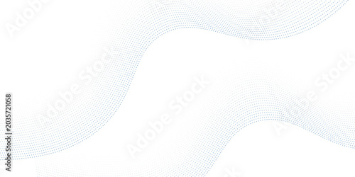 Konstfotografi dotted wave line pattern light blue halftone undulate net