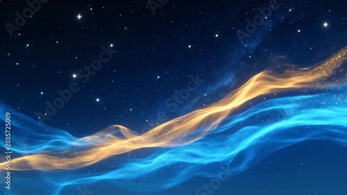 Cosmic nebula with stars