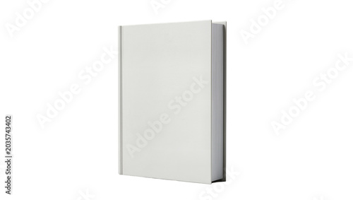 Canvastavla Isolated blank hardcover book standing upright, ready for custom cover design pr