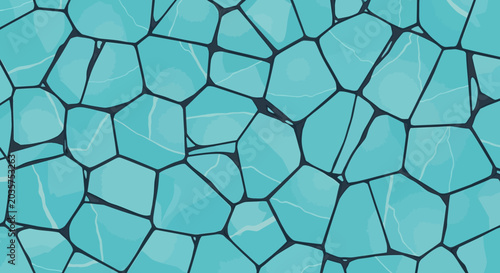 Abstract Geometric Aqua Surface Pattern