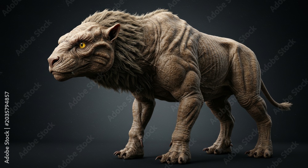 Fototapeta premium fantasy prehistorical animal creature