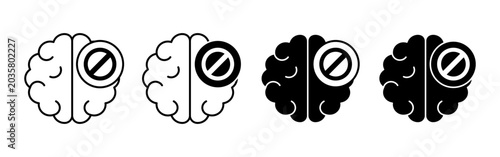 Photos Brains with no symbol on white background