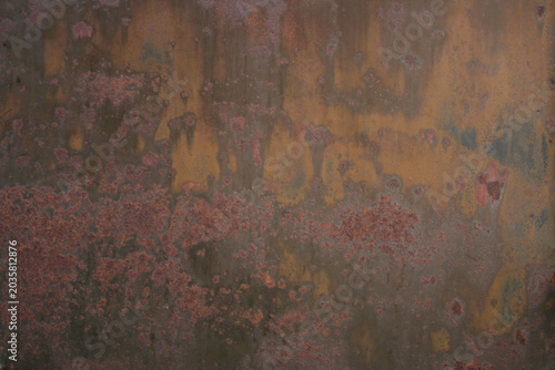 Photography Rusted orange weathered metal surface texture close-up