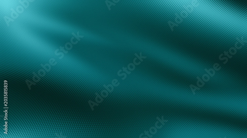 The bright cyan or teal blue against a dark background creates a strong contrast. The light appears to shimmer, forming dynamic waves or fluid flows.	