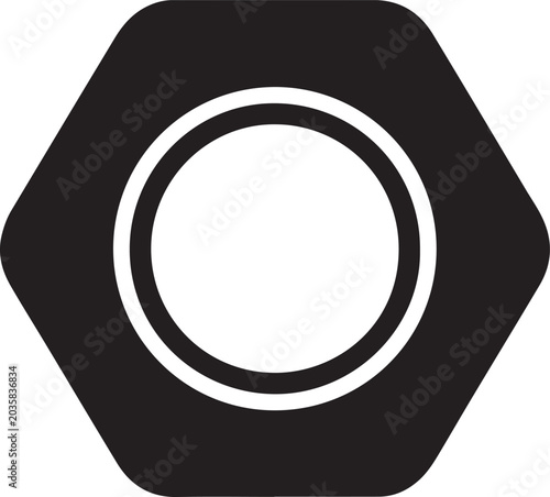 Geometric shapes, hexagons, icons, black and white graphics, flat design elements