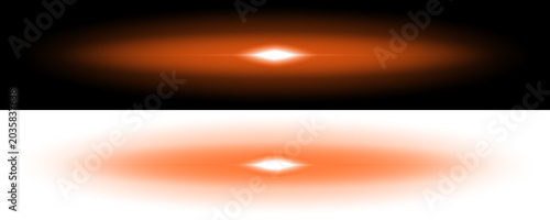 Φωτογραφία Abstract Glowing Orange Accretion Disks Representing Cosmic Energy and Celestial