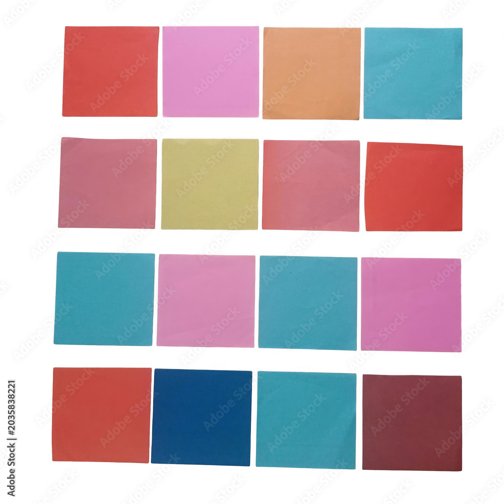 Fototapeta premium Colorful abstract grid of squares vector pattern