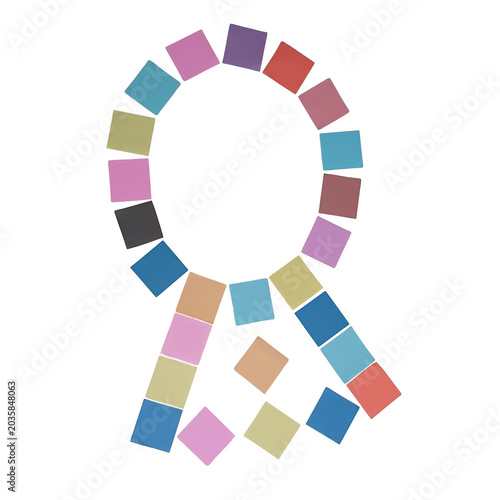 Colorful graduation cap with tassel icon vector