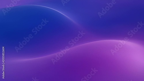 Abstract Blue Purple Gradient Waves, Smooth Flowing Light Background, Digital Art