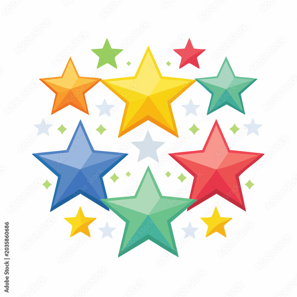 Obraz premium Colorful Starburst Collection