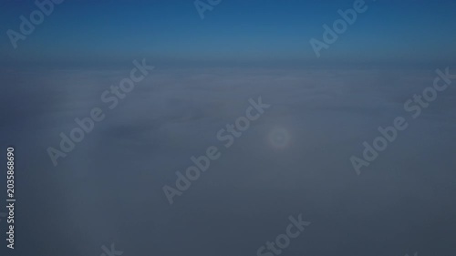 4k aerial vermont mountains amongst the fog