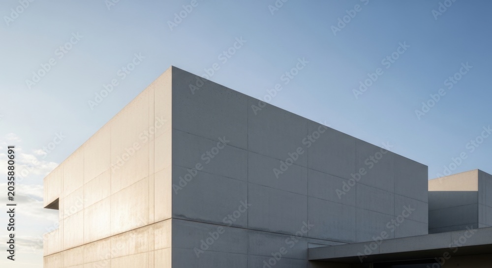 Fototapeta premium Modern Concrete Building Architecture