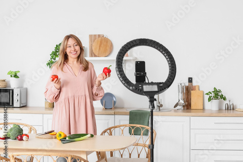 Beautiful woman with fresh ...