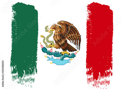 Flag of the United States of Mexico, or Mexico