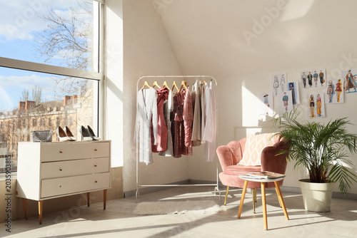 Interior of stylist's studi...