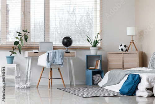 Interior of teenager's room...