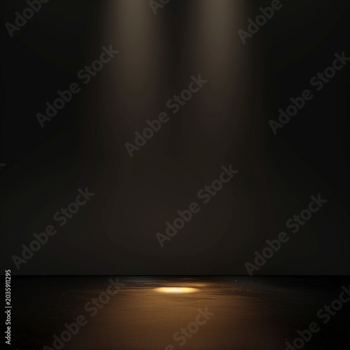 Luxury Spotlight on Dark Stage