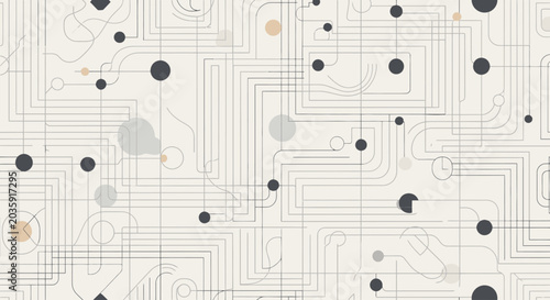 Photos Circuit board with dots pattern.