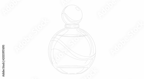 Foto Perfume bottle fragrance container.
